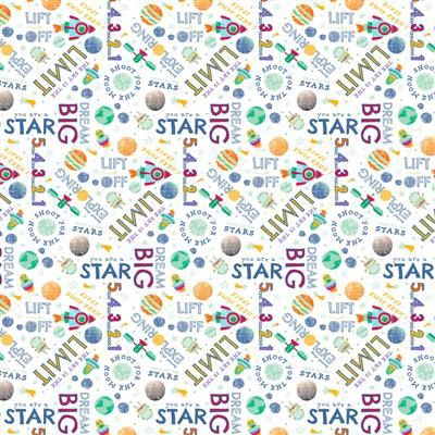 Clothworks Blast Off! Y4389-1 White Online