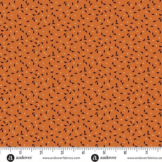 Andover Fabrics Midnight Moon  A-1532-O Pumpkin Online