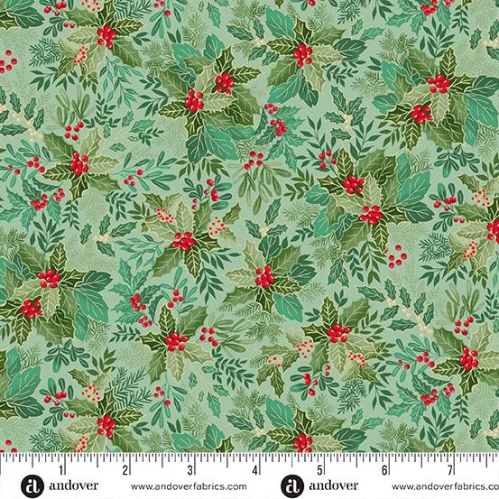 Makower UK Good Tidings MU-107-G5 Mid Green Online