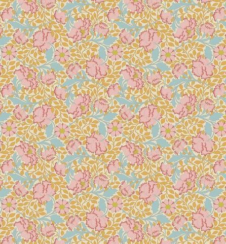 Tilda Fabrics Songbird  TIL100658 Mustard Online