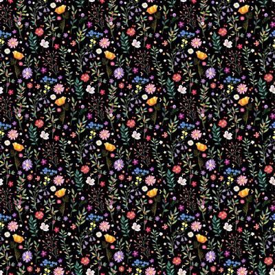 Clothworks Simple Life Digital Y4335-3 Black Online