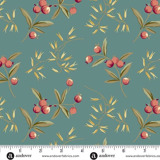 Andover Fabrics Dahlia  A-1375-T Sage Online