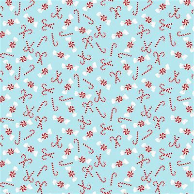 Clothworks Santa Paws Y4434-29 Light Blue Online