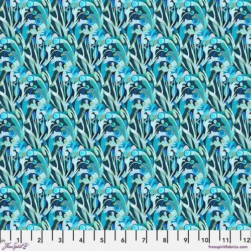 FreeSpirit Fabrics L'Heure Bleue PWES026.Teal Online