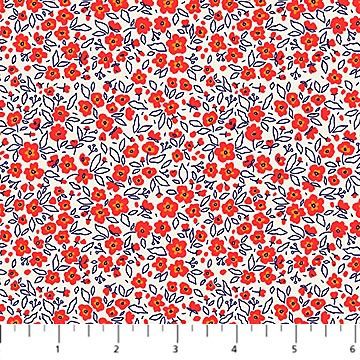 FIGO Fabrics Pocket Posies  91198-26 Red Online