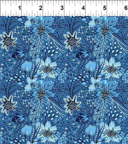 In the Beginning Fabrics Whimsy 19WMS 1 Blue Online
