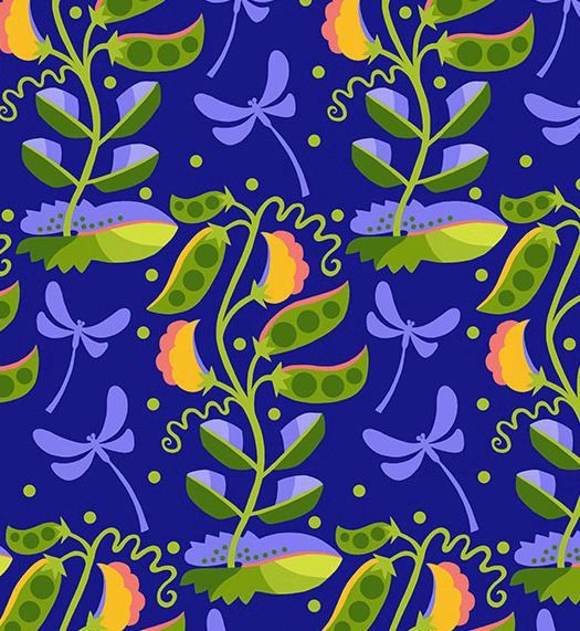 FreeSpirit Fabrics Vegetable Patch PWJS185.BLUE Online