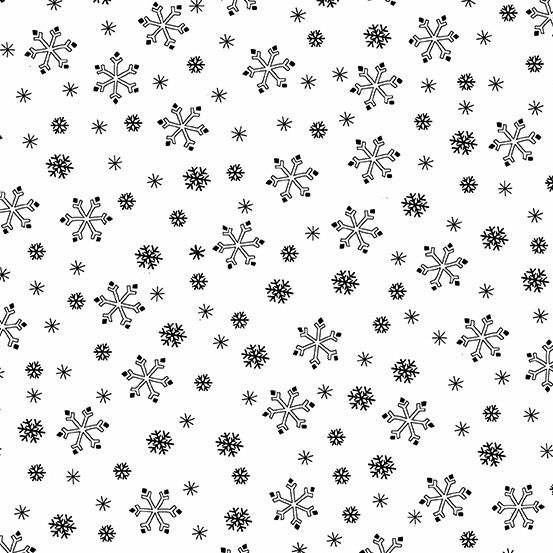 Andover Fabrics Century Black on White Snowflakes CS-9671-L Online