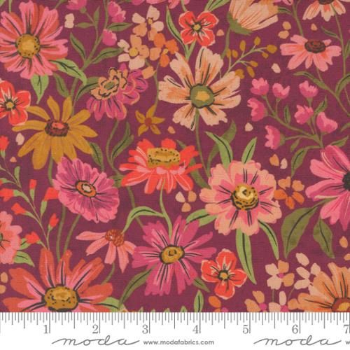 Moda Fabrics Sagewood Summerfield 11950 20 Rose Wine Online