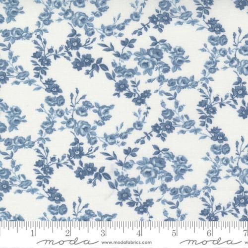 Moda Fabrics Nantucket Summer 55263 24 Cream Blue Online