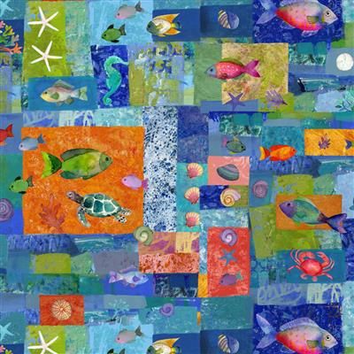 Clothworks Coral Reef Y4377-55 Multi Online