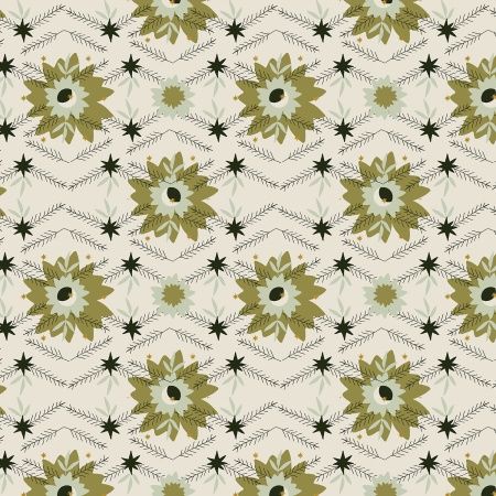 Cotton+Steel Tinsel on the Trail AC600-MO3M Moss Metallic Online