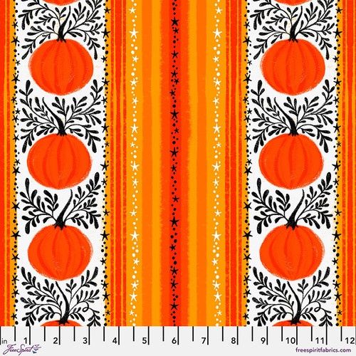 FreeSpirit Fabrics Ghostly Greetings PWCD113.XORANGE Orange Online