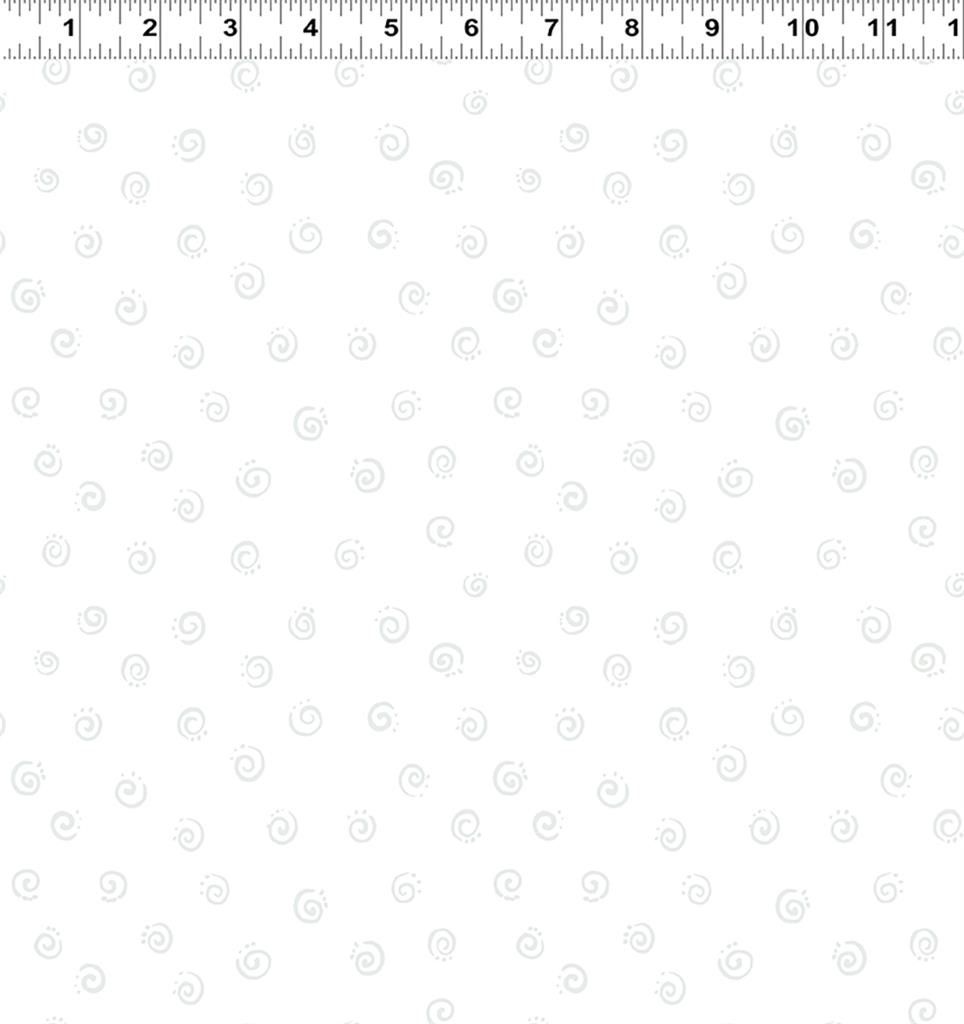 Clothworks Susybee Basics Squiggle SB20053 101 White Online