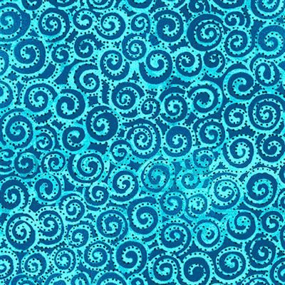 Clothworks Laurel Burch Basic Swirl Y1293-33 Aqua Online