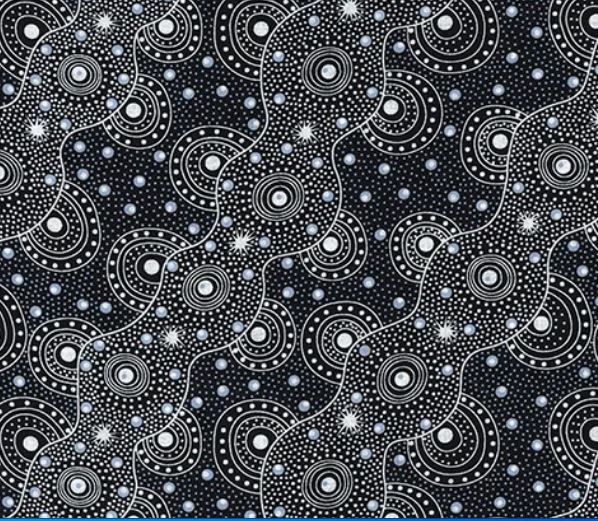 M&amp;S Textiles Australia Bush Dreaming of Utopia BDUB Black Online