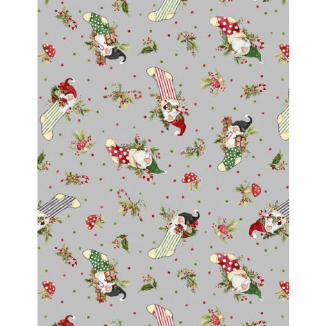 Wilmington Prints Merry Gnome-ments 3023 39893 970 Gray Online