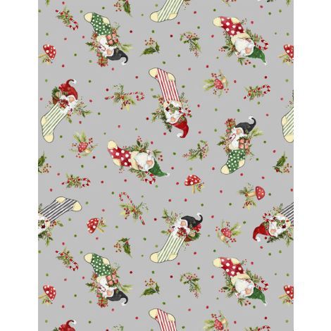 Wilmington Prints Merry Gnome-ments 3023 39893 970 Gray Online