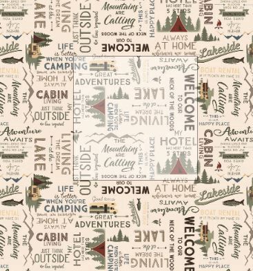 Clothworks Living the Dream Flannel Y4536-11 Light Khaki Online