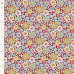 Tilda Fabrics Wallflower TIL100602-V15 Burgundy Online