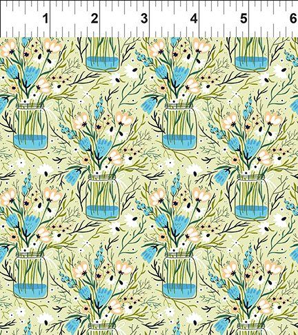 In the Beginning Fabrics Whimsy 3WMS 1 Green Online