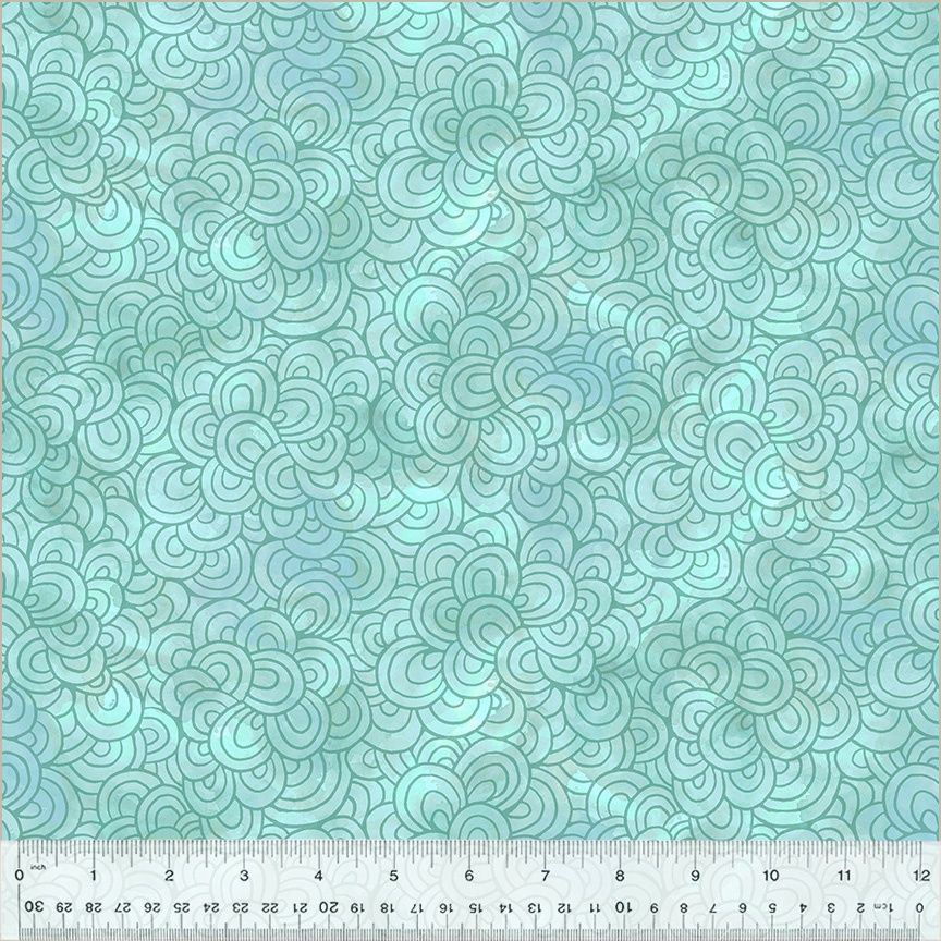 Windham Fabrics Wild Meadow 54392-9 Aqua Online