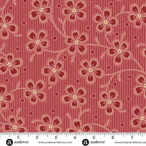 Andover Fabrics Dahlia  A-1388-E Cardinal Online
