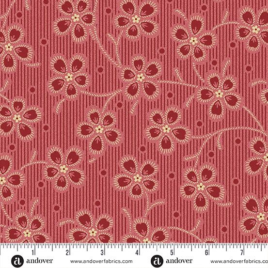 Andover Fabrics Dahlia  A-1388-E Cardinal Online