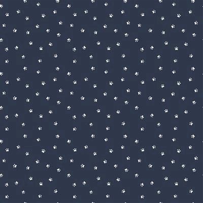 Clothworks Kitten Fun Y4572-53 Navy Blue Online