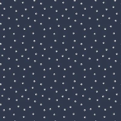 Clothworks Kitten Fun Y4572-53 Navy Blue Online