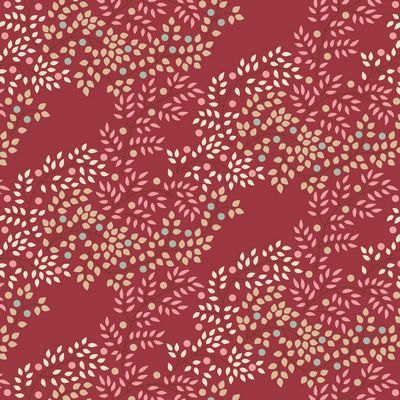 Tilda Fabrics Creating Memories Berrytangle Burgundy TIL130147 Online