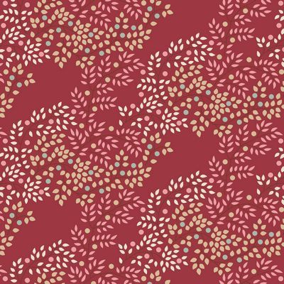 Tilda Fabrics Creating Memories Berrytangle Burgundy TIL130147 Online