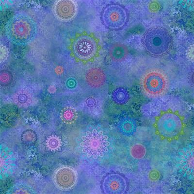 Clothworks Lily Pond Y4619-85 Periwinkle Online