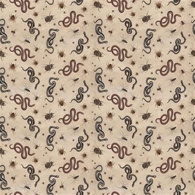 Clothworks Gothic Halloween Y4443-12 Khaki Online