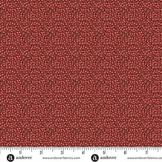 Andover Fabrics Dahlia  A-1382-R Pomegranate Online