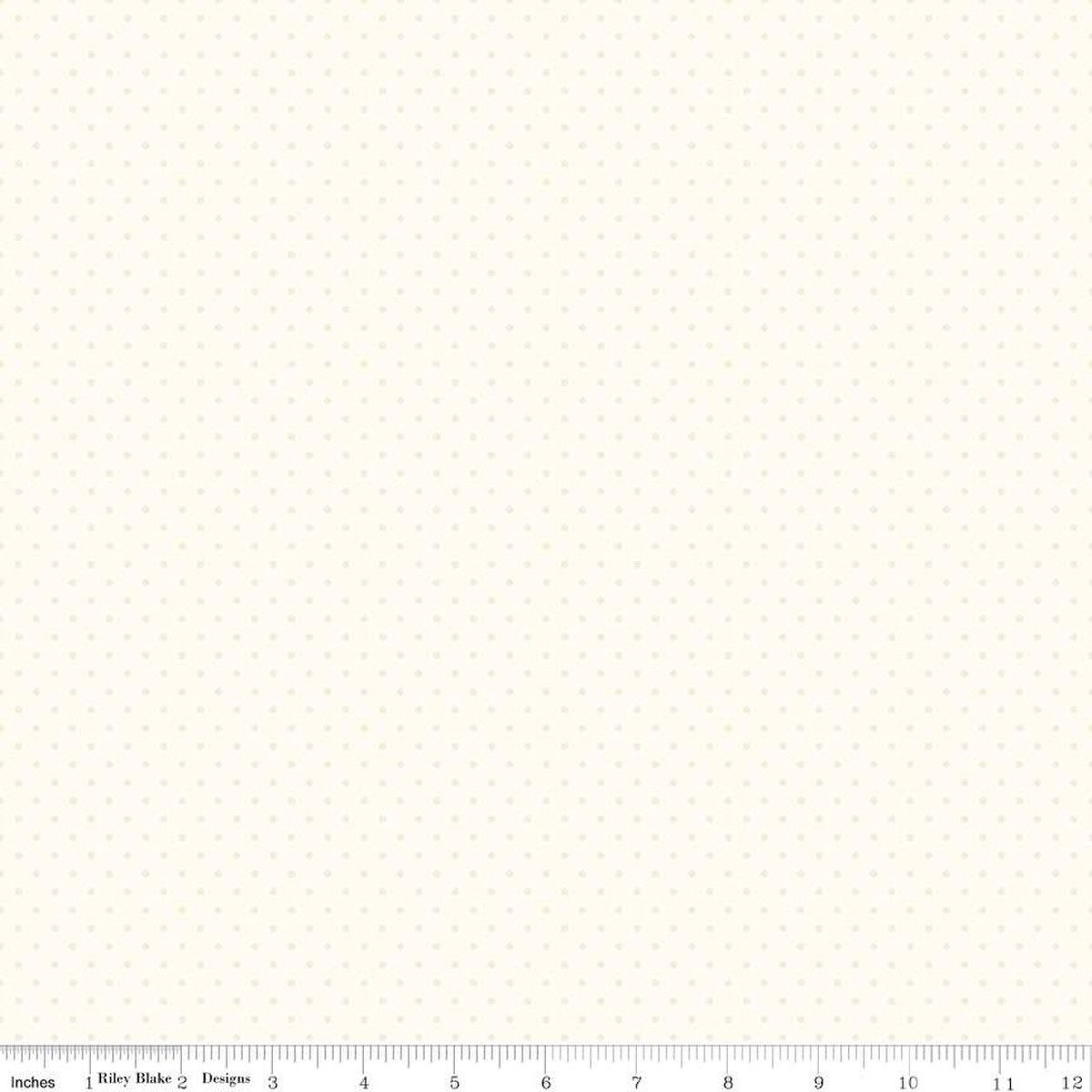 Riley Blake Le Creme Swiss Dot C600 01 Cream Online