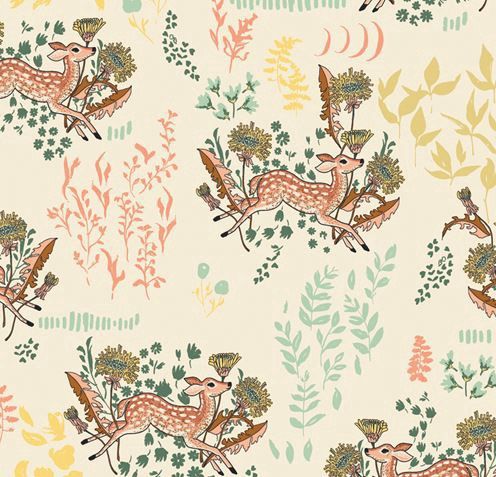 Art Gallery Fabrics Wild Forgotten in Flannel F-77604-1 Parsnip Online