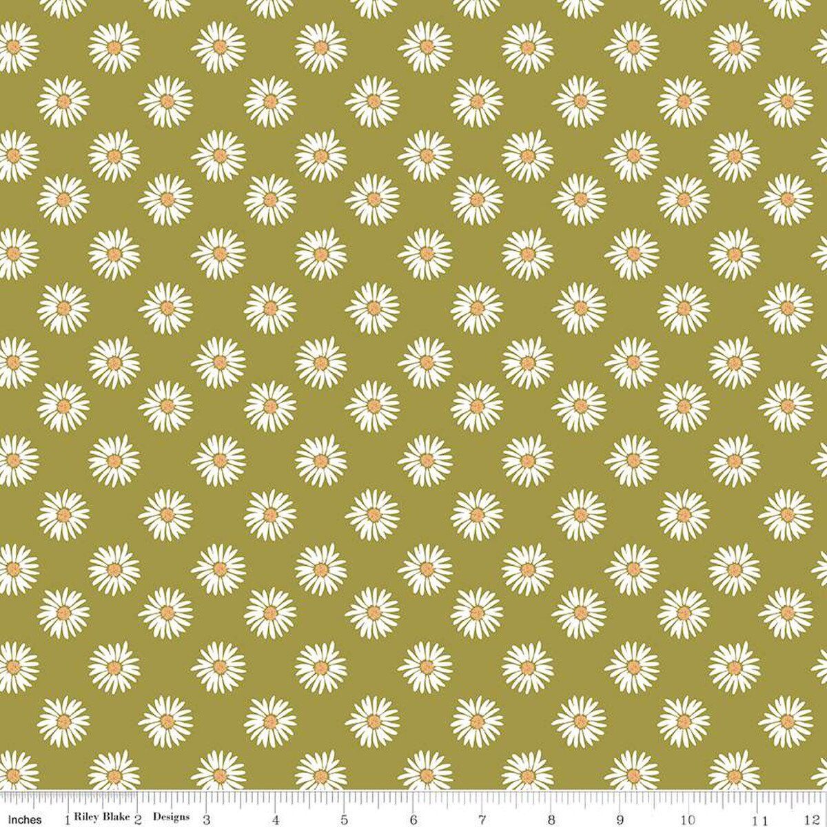 Riley Blake Flora No.6 Daisies C14461-Green Online