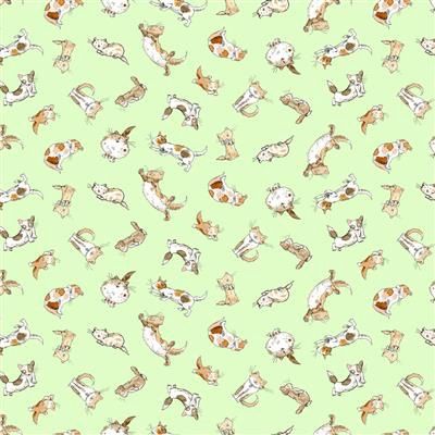 Clothworks What Friends Are For Y4272-17 Light Lime Online