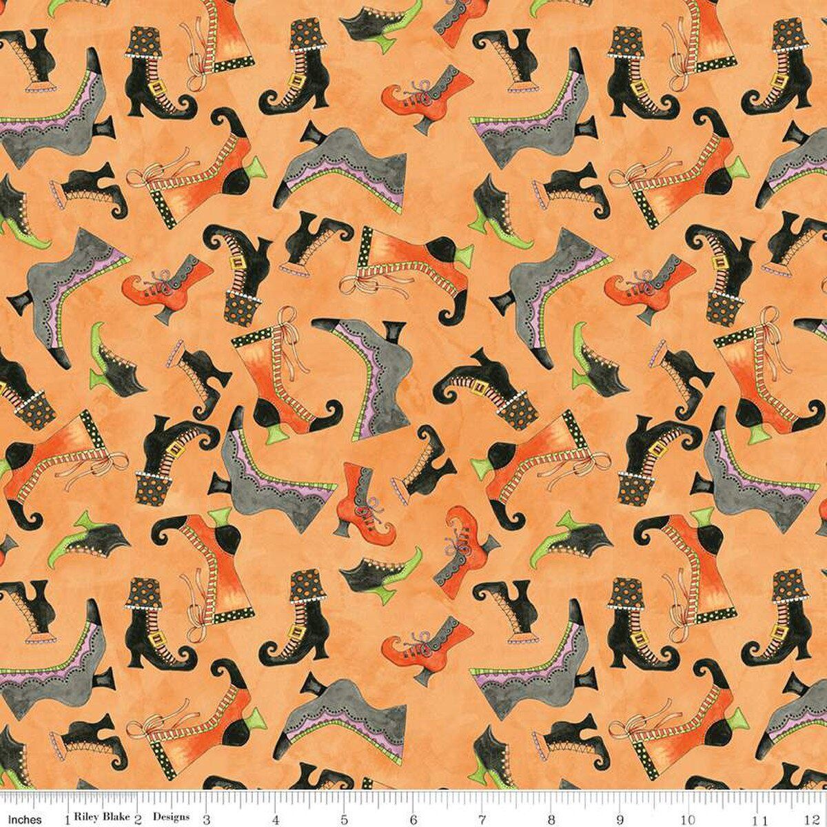 Riley Blake Ghoul Friends C16052 Orange Online