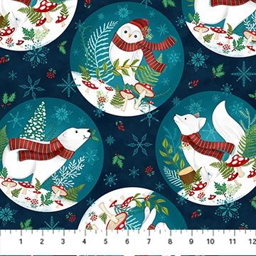 Northcott Woodland Wishes DP27902-48 Navy Multi Online
