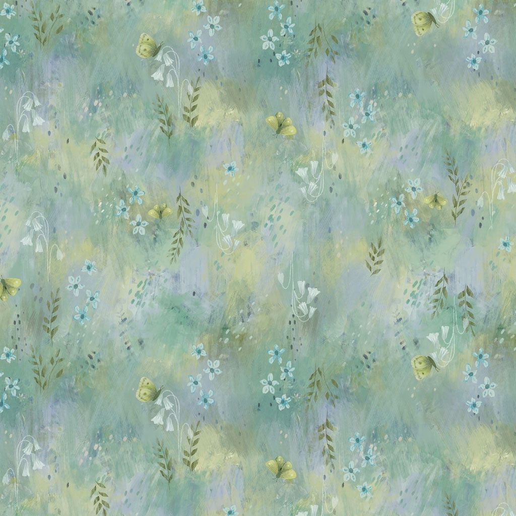 Clothworks Serenity Digital Meadow Y4314-110 Mint Online