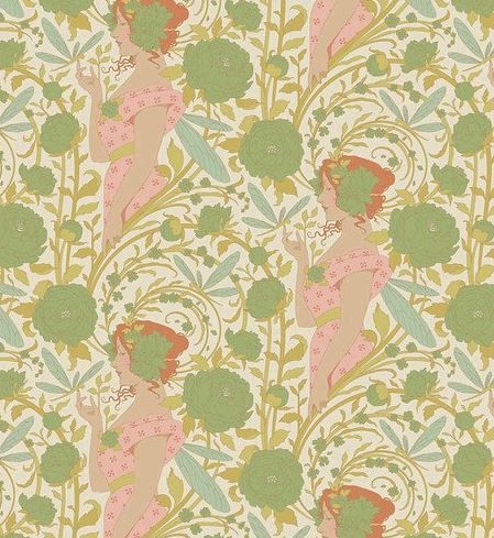 Tilda Fabrics Songbird  TIL100646 Green Online