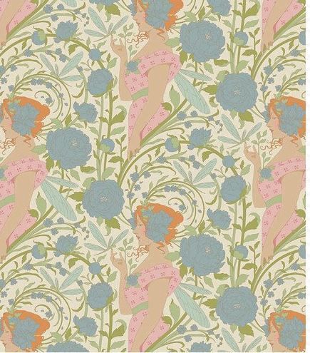 Tilda Fabrics Songbird TIL100653 Blue Online