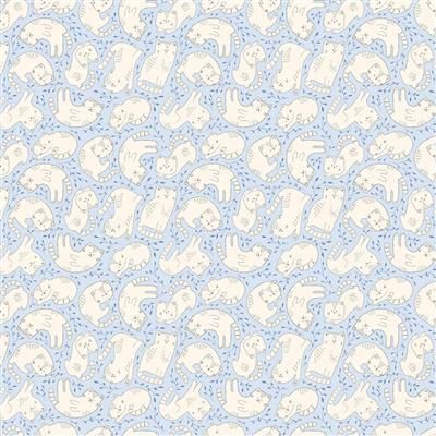 Clothworks Kitten Fun Y4569-87 Light Denim Online