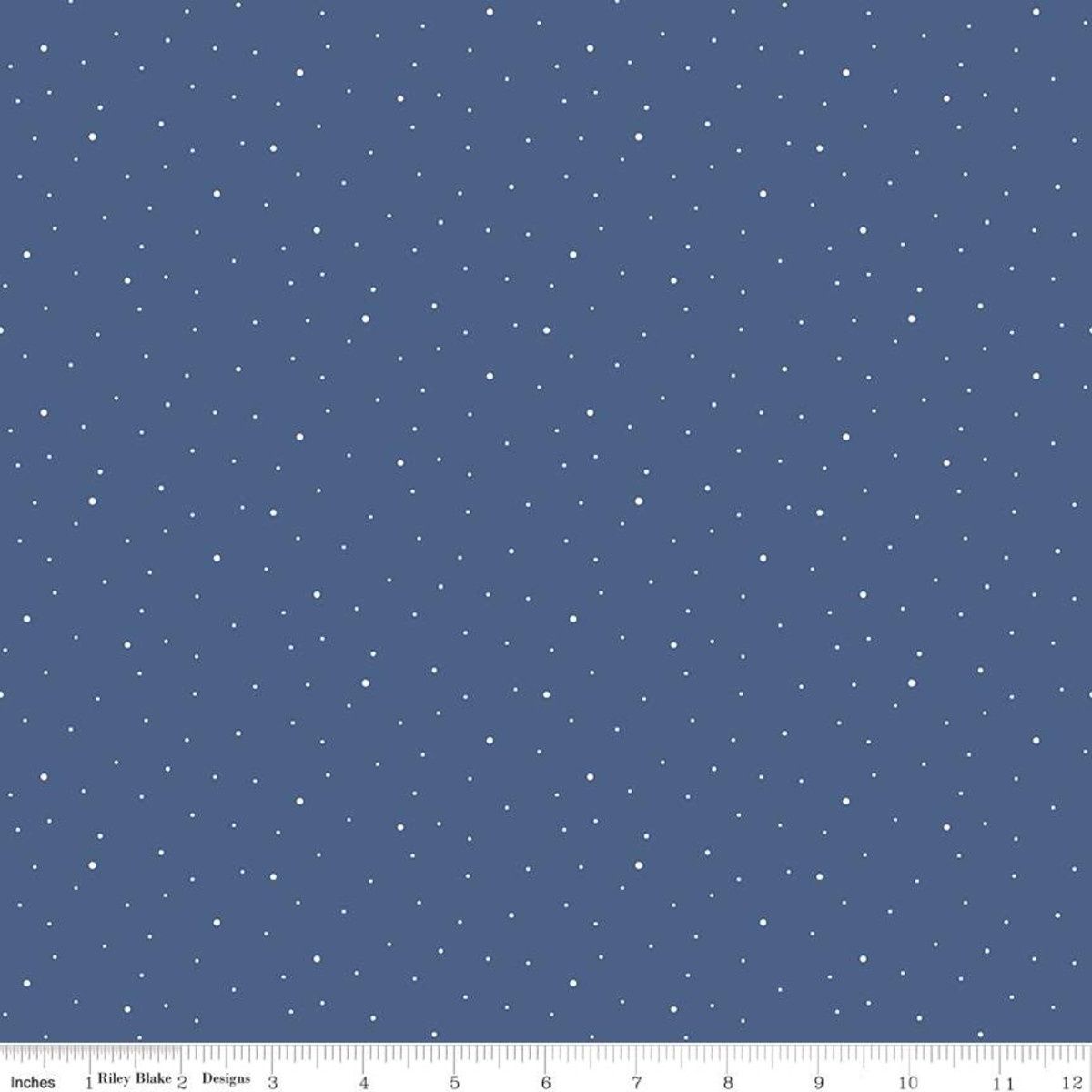 Riley Blake Dapple Dot C640 Denim Online