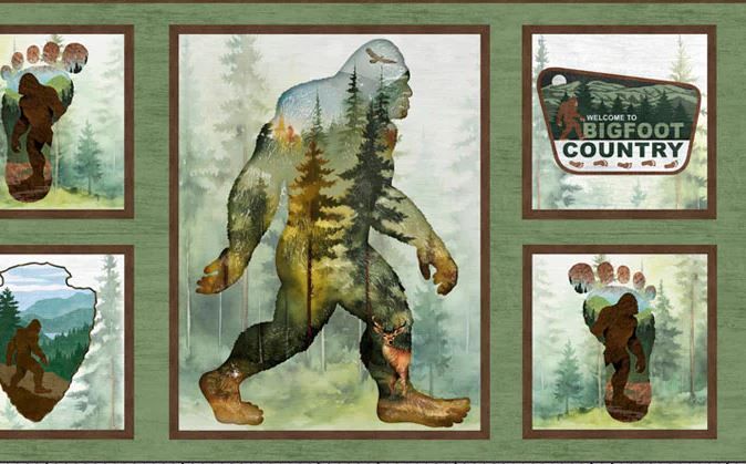 P&amp;B Textiles Bigfoot Country BCOU 6124 PA Panel