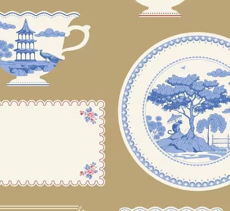 PRE-ORDER Tilda Fabrics Something Blue TIL110172 Ochre Online