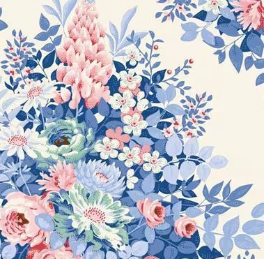 PRE-ORDER Tilda Fabrics Something Blue TIL100665 Cream Online
