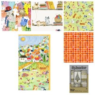 Splendor Cats Around Town Quilt Kit